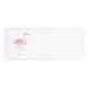 Adresetiket roze flamingo