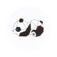 Sluitzegel geometrische panda