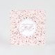 Geboortekaart terrazzo roze 