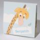 Giraffe met naamlabel 