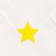 Gele ster als sluitzegel op envelop