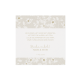 Bedankkaart passend bij de vierkante trouwkaart met bloemetjes