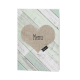Menukaart passend bij de hippe trouwkaart met steigerhout en hart